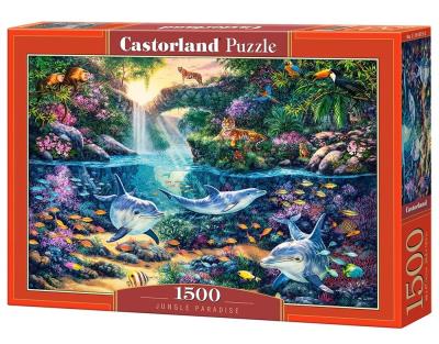 Opakowanie Puzzle 1500 Rajska Dżungla CASTOR