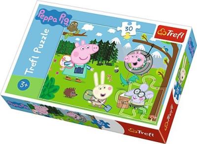 Puzzle 30 Świnka Peppa Leśna wyprawa TREFL. Wydawca: Trefl. SmakLiter.pl Opakowanie Puzzle 30 Świnka Peppa Leśna wyprawa TREFL