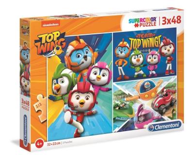 Opakowanie Puzzle 3x48 Super kolorTop Wing