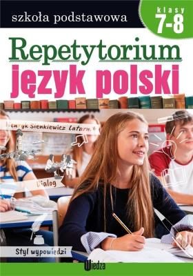 Okładka książki REPETYTORIUM JĘZYK POLSKI KLASY 7-8