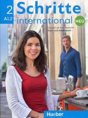 Schritte international neu 2 Podręcznik + Zeszyt ćwiczeń + Audio CD. Autor: Urszula Krajewska, Agnieszka Mizak. SmakLiter.pl Okładka książki Schritte international neu 2 Podręcznik + Zeszyt ćwiczeń + Audio CD