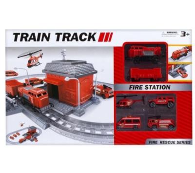 Opakowanie Stacja kolejowa straż z akcesoriami