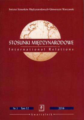Opakowanie Stosunki międzynarodowe Nr 3 Tom 52 2016