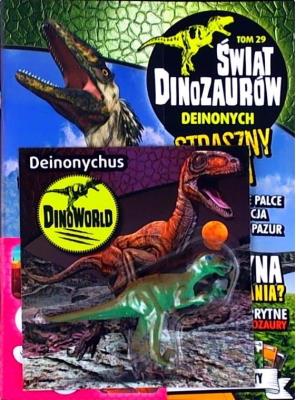 Świat Dinozaurów T.29 Deinonych. Autor: Opracowanie zbiorowe. SmakLiter.pl Okładka książki Świat Dinozaurów T.29 Deinonych