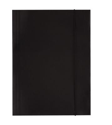 Opakowanie Teczka A4 kartonowa z gumką czarna 300g D.RECT