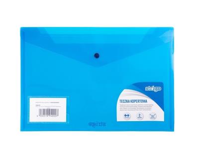 Opakowanie Teczka kopertowa PP A4+ 2 kieszenie niebies (5szt)