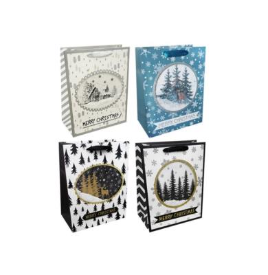 Opakowanie Torba prezentowa 26x32cm z wypukłą dekoracją mix