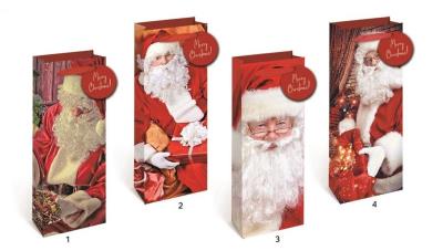 Opakowanie Torebka świąteczna KR 2698 L brokat