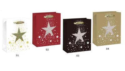 Opakowanie Torebka świąteczna KR 2707 M 3D brokat