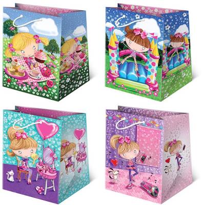 Opakowanie TOREBKI OZDOBNE T-16L SET 6 DZIECI DZIEWCZYNKI 10 SZTUK