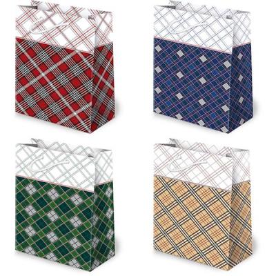 Opakowanie TOREBKI OZDOBNE T-4L SET 48 KRATKI SZKOCKIE 10 SZTUK