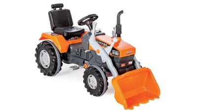 Opakowanie Traktor na pedały z łyżką pomarańczowy