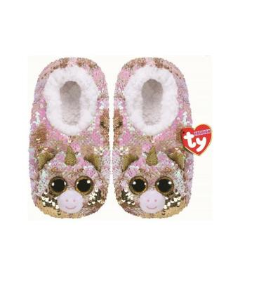 Opakowanie Ty Fashion cekinowe kapcie - Jednorożec rozm.L