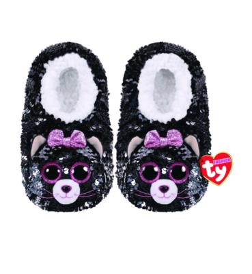 Opakowanie Ty Fashion Kiki - Cekinowe kapcie Kot rozmiar S