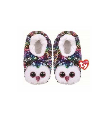 Opakowanie Ty Fashion Owen - Cekinowe kapcie Sowa rozmiar S