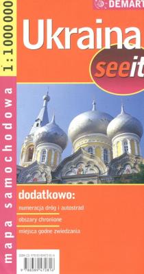 Okładka książki Ukraina - mapa samochodowa 1:2000t