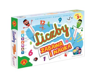 UNIWERSYTET MĄDREJ ZABAWY LICZBY. Wydawca: ALEXANDER GRY. SmakLiter.pl Opakowanie UNIWERSYTET MĄDREJ ZABAWY LICZBY