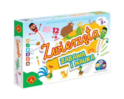 UNIWERSYTET MĄDREJ ZABAWY ZWIERZĘTA. Wydawca: ALEXANDER GRY. SmakLiter.pl Opakowanie UNIWERSYTET MĄDREJ ZABAWY ZWIERZĘTA