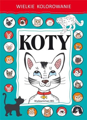Okładka książki Wielkie kolorowanie Koty