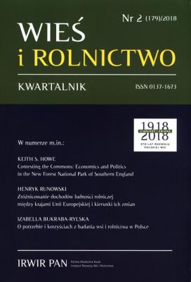 Opakowanie Wieś i Rolnictwo 2018/2 (179)