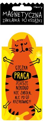 Opakowanie Zakładka magnetyczna - Kot praca