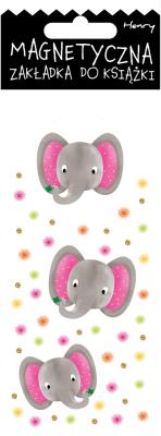 Opakowanie Zakładka magnetyczna - Słonie