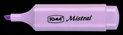 Opakowanie Zakreślacz Mistral Pastel fioletowy (10szt) TOMA