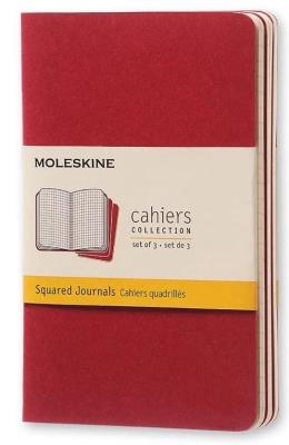 Opakowanie Zestaw 3 zeszytów Cahier Journals 9x14 kratka bord