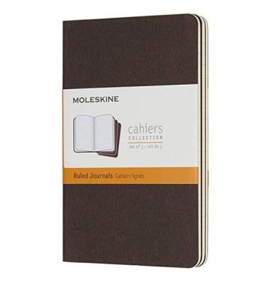 Opakowanie Zestaw 3 zeszytów Cahier Journals 9x14 linia kaw