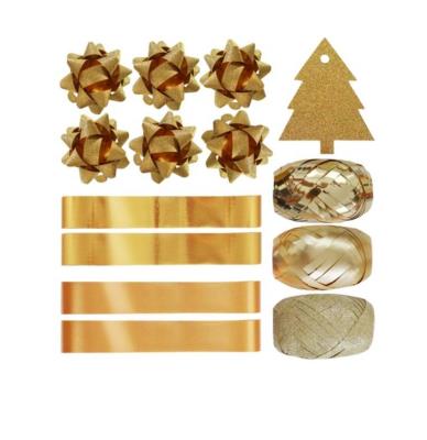 Opakowanie Zestaw do pakowania prezentów złoty