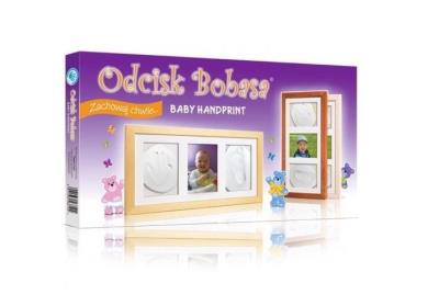 Opakowanie Zestaw Odcisk Bobasa - Ramka z Glinką potr. Biała