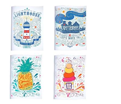 Opakowanie Zeszyt A5/60K linia Summer Vibes (10szt) STRIGO