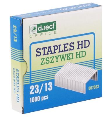Opakowanie Zszywki 23/13 1000 sztuk D.RECT