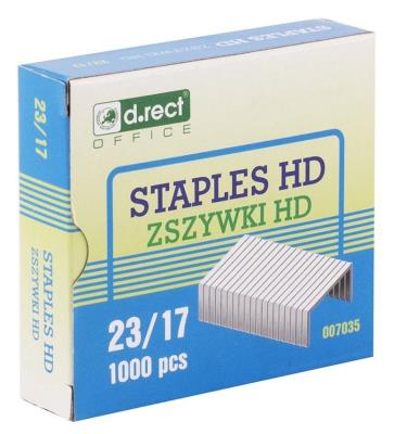 Opakowanie Zszywki 23/17 1000 sztuk D.RECT