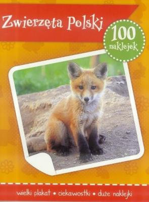 Okładka książki 100 naklejek. Zwierzęta Polski w.2