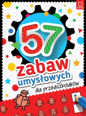 Okładka książki 57 zabaw umysłowych dla przedszkolaków
