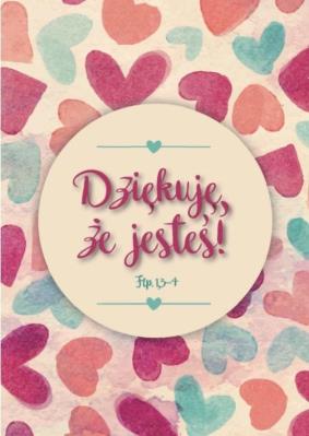Opakowanie A Kartka składana - Dziękuję że jesteś SERCA