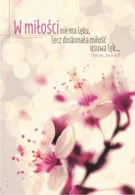 Opakowanie A Kartka składana - W miłości nie ma lęku