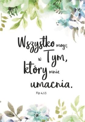 Opakowanie A Kartka składana - Wszystko mogę w tym