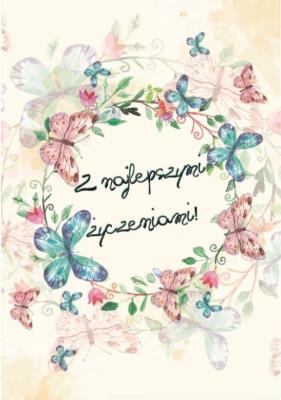 Opakowanie A Kartka składana - Z najlepszymi życzeniami