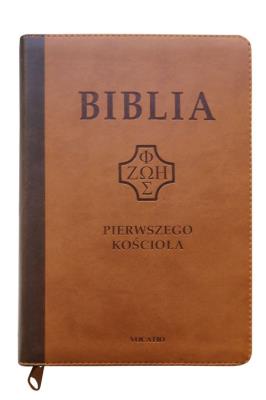 Biblia pierwszego Kościoła z paginat. ciemnybrąz. Autor: ks. prof.. Remigiusz Popowski SDB. SmakLiter.pl Okładka książki Biblia pierwszego Kościoła z paginat. ciemnybrąz