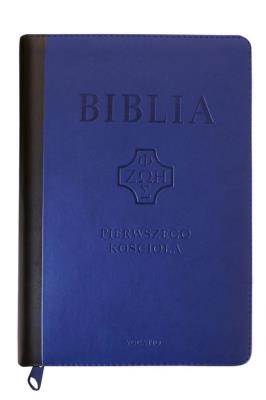 Biblia pierwszego Kościoła z paginat. granat. Autor: ks. prof.. Remigiusz Popowski SDB. SmakLiter.pl Okładka książki Biblia pierwszego Kościoła z paginat. granat