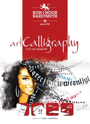 Blok do kaligrafii artcalligraphy A4 25K 140G.. Wydawca: Koh-I-Noor. SmakLiter.pl Opakowanie Blok do kaligrafii artcalligraphy A4 25K 140G.
