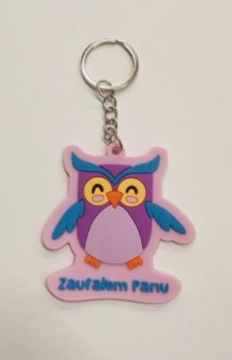 Opakowanie Brelok gumowy - sowa - Zaufałem Panu