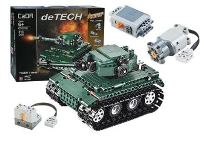 Opakowanie Czołg z klocków zdalnie sterowany R/C 313 elementów Double E