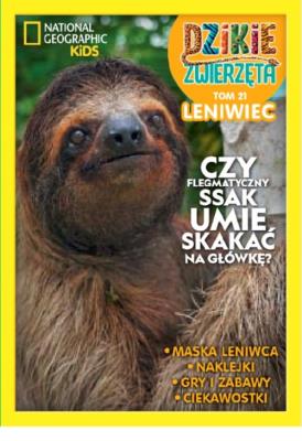 Dzikie Zwierzęta cz.21 Leniwiec  /K/. Autor: Opracowanie zbiorowe. SmakLiter.pl Okładka książki Dzikie Zwierzęta cz.21 Leniwiec  /K/