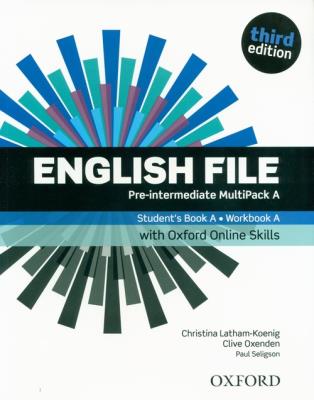 English File 3E Pre-Intermed. Multipack A + online. Autor: Clive Oxenden; Christina Latham-Koenig, Seligson Paul. SmakLiter.pl Okładka książki English File 3E Pre-Intermed. Multipack A + online