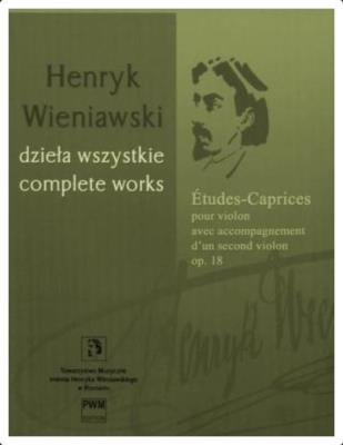 Etudes-Caprices op.18. Autor: Wieniawski Henryk. SmakLiter.pl Okładka książki Etudes-Caprices op.18
