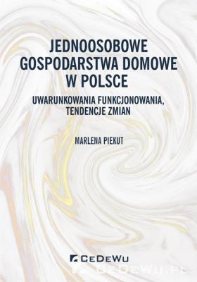Okładka książki Jednoosobowe gospodarstwa domowe w Polsce