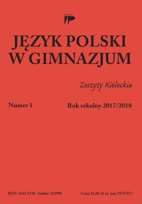 Język polski w gimnazjum nr 1 2017/2018. Autor:   Praca zbiorowa. SmakLiter.pl Okładka książki Język polski w gimnazjum nr 1 2017/2018